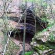 waterfall area on Purple Trail